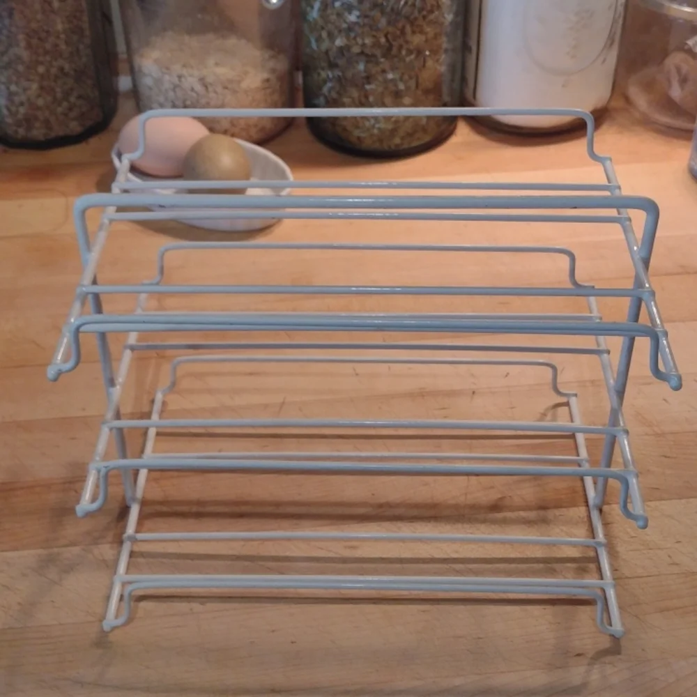 Vintage Coated Wire Kitchen Wrap Holder - Picture 4 of 7